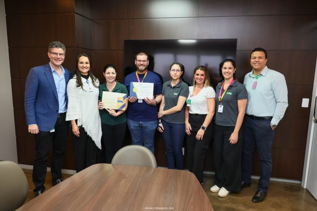 <p>Dr. Pedro Schwartzmann e equipe, pela UTCA – Cardiológica do Hospital Unimed<br />
Crédito: Rafael Fernandes</p>