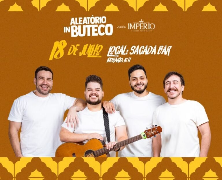“Aleatório in Buteco” estreia label própria em Ribeirão Preto no dia 18 de julho