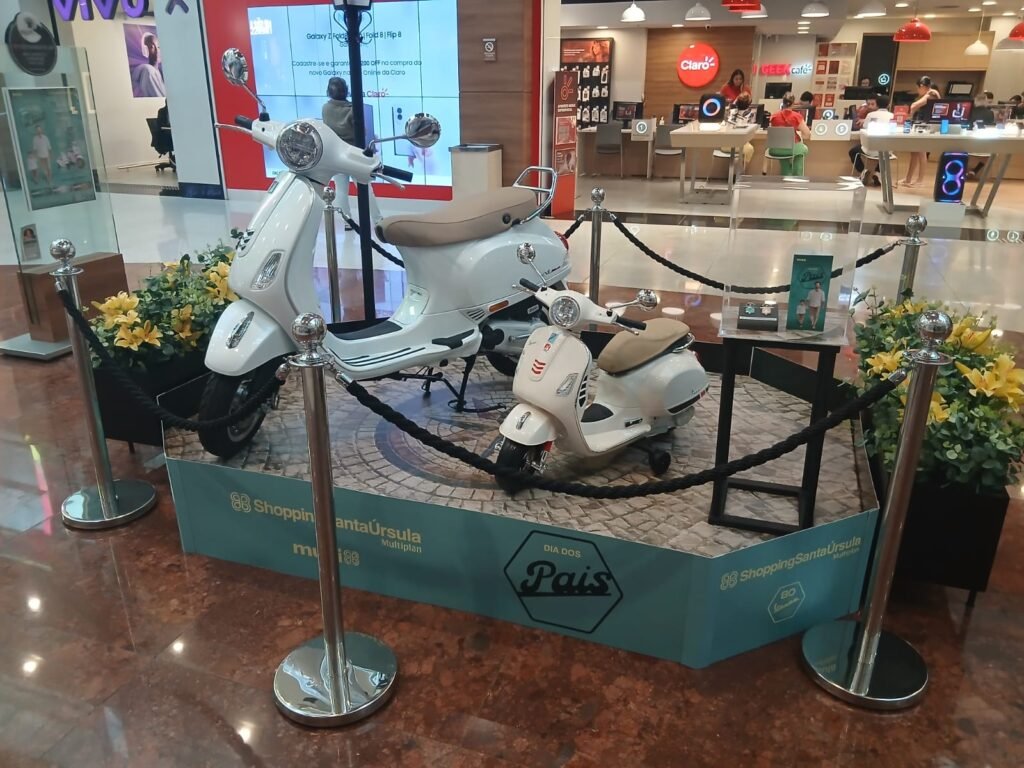 ShoppingSantaÚrsula celebra o Dia dos Pais com sorteio de uma Vespa e sua versão mini