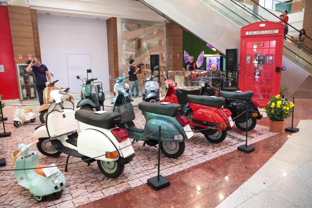 ShoppingSantaÚrsula homenageia os 80 anos da Vespa com exposição gratuita de modelos históricos